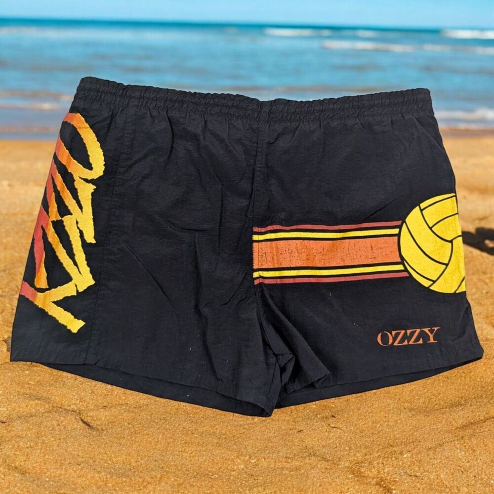 Vintage Mens OZZY Surf Swim Board Shorts‎ Back Size Large *READ
